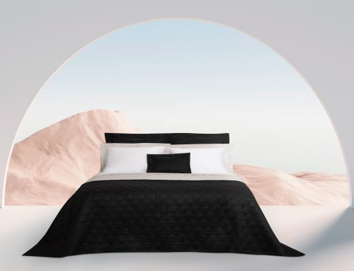 Double-Face Quilted Coverlet: Nero and Ostrica - Image 2