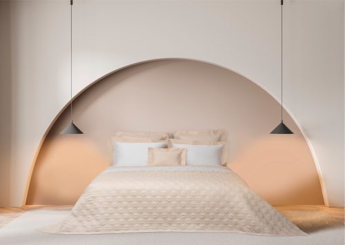Double-Face Quilted Coverlet: Panna and Bianco - Image 5