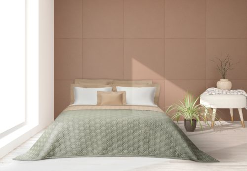 Double-Face Quilted Coverlet: Irish winter and Sable - Image 3