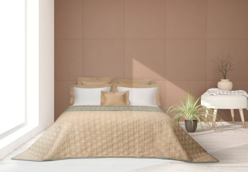 Double-Face Quilted Coverlet: Irish winter and Sable - Image 6